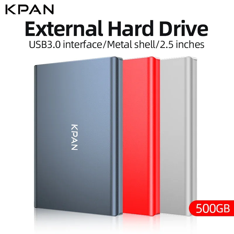 

Портативный внешний жесткий диск KPAN 500 ГБ, 2,5 дюйма, металлический корпус, USB3.0 HDD для Xbox one, PS4, ПК, Mac, ноутбука, ПК Plug and Play