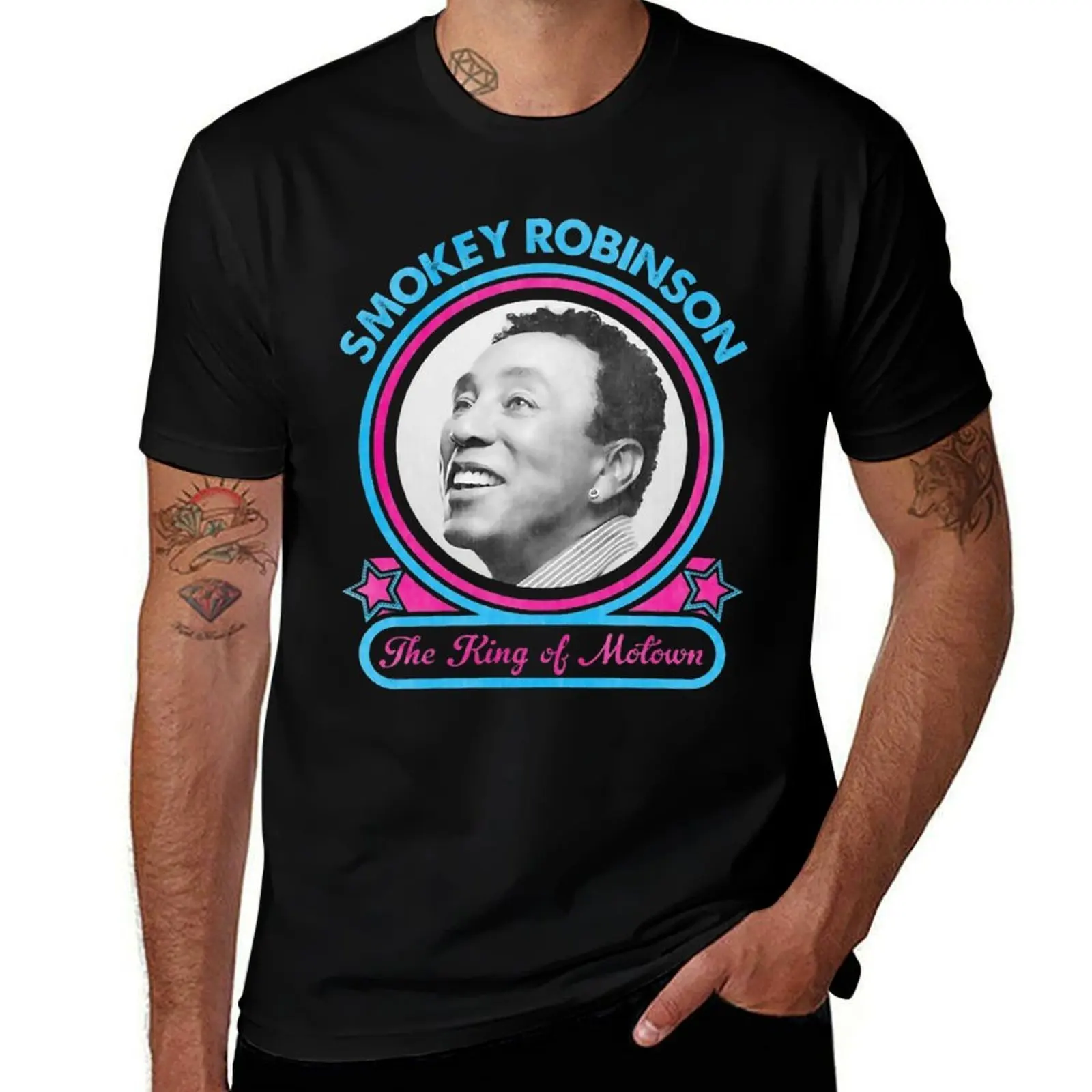 Smokey music Robinson The King Of Motown T-Shirt Festival Short Sleeve T-Shirt