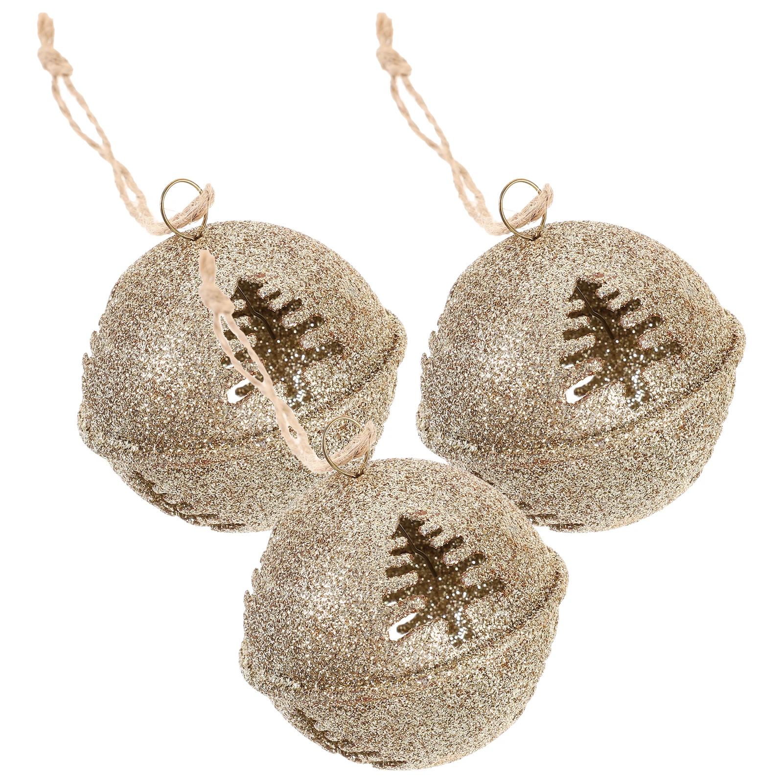 

3 Pcs Christmas Tree Pendant Ring Chime Bell Ornaments Hanging Iron Bells Lovely Metal Decoration Man Decorative Craft