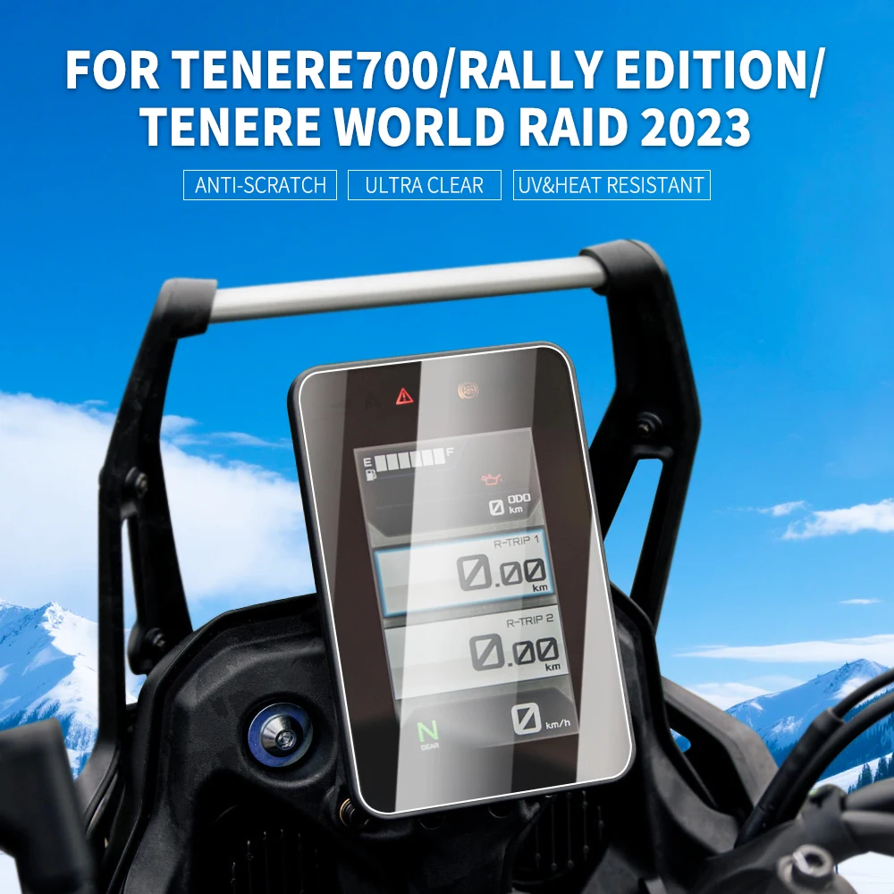 Para yamaha tenere 700 tenere700 world raid 2022-2024 motocicleta scratch cluster tela painel de proteção filme instrumento