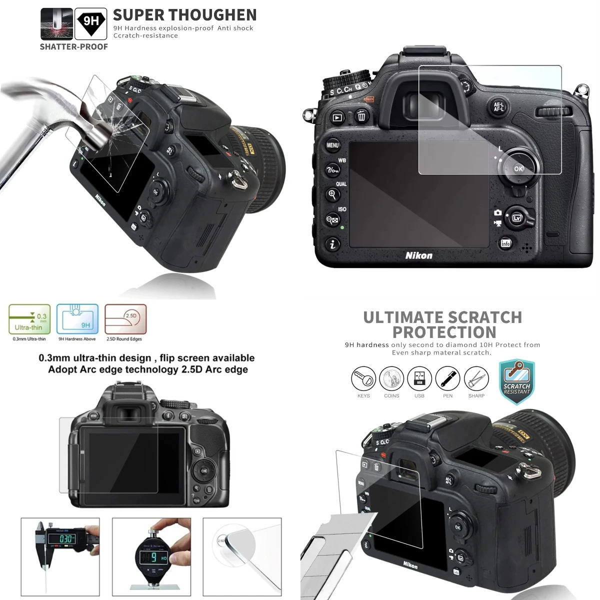 

For Nikon D4S D5 D500 D600 D610 D7100 D7200 D750 D780 D800 D800E D810 D850 - Ultra-Light Soft Shell Cover | Weatherproof & Durab