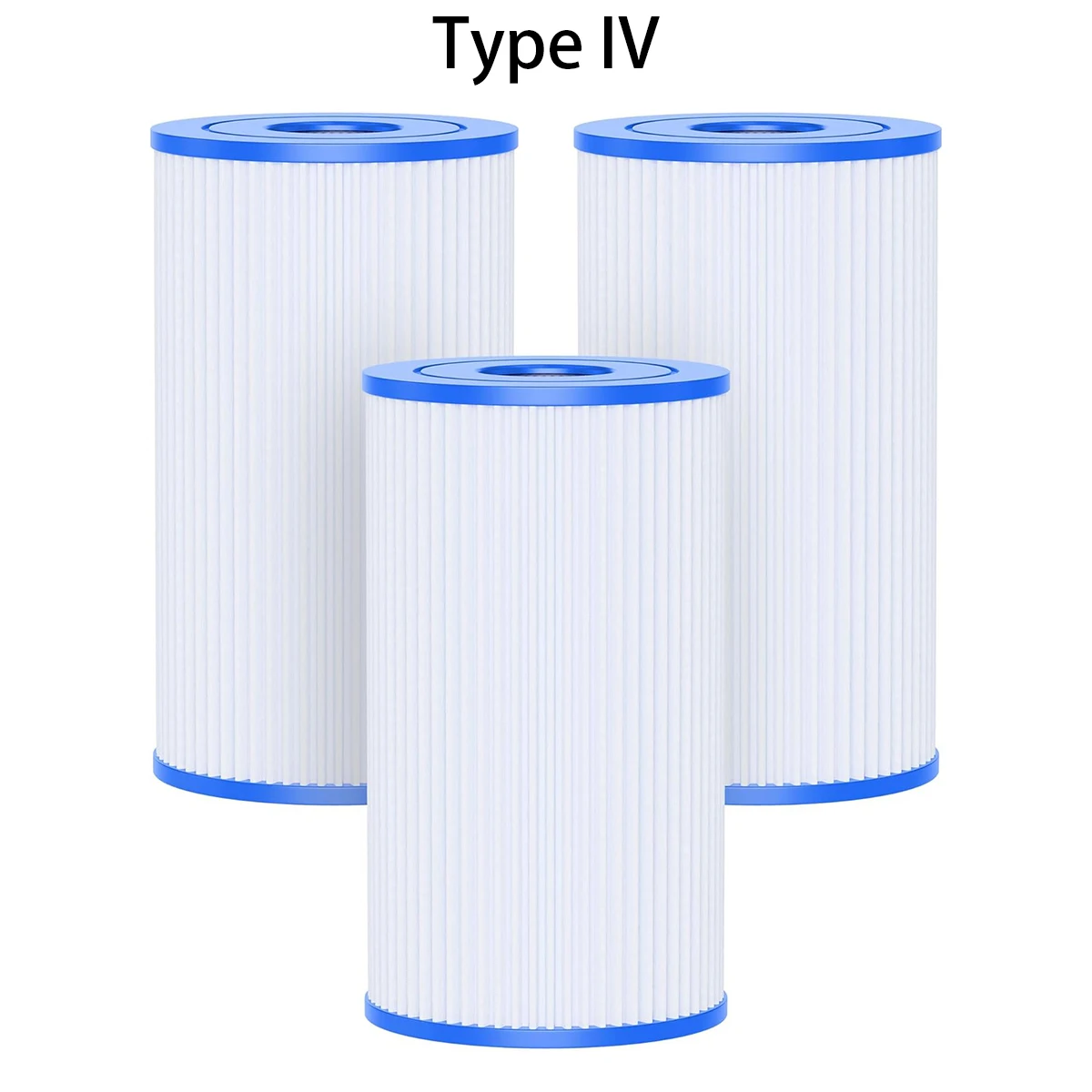 Type IV Bestway Swimming Pool 4pcs Replacement Swimming Pool Filter Fit for Bestway Flowclear Size IV Filter Cartridge Lay-Z-Spa