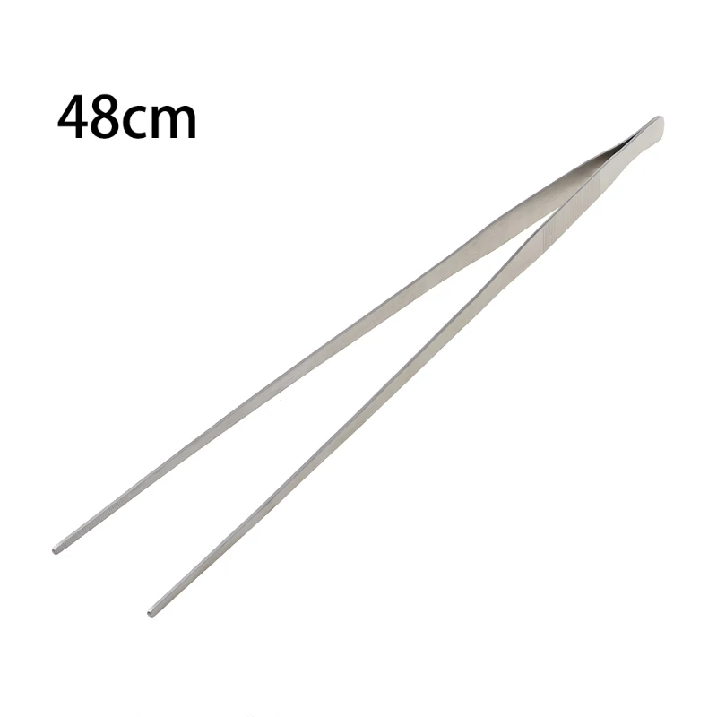 2022 New Aquarium Live Tank Curve Plant Long Tongs Stainless Steel Tweezers 27/38/48cm