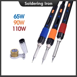 A-BF Electric Soldering Iron Digital LED Display Adjustable Temperature Solder Iron 90W/110W 220V/110V Electronic Welding Tool