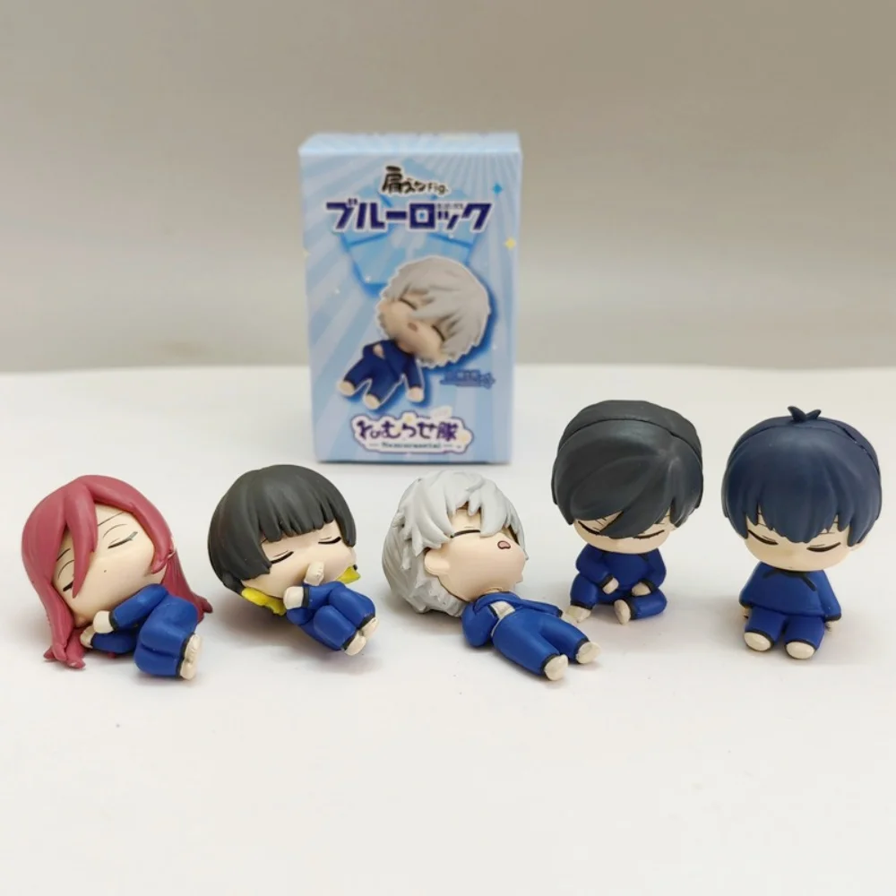 Anime BLUE LOCK Schlafende Blindbox Actionfigur 5cm PVC-Figur Yoichi Isagi Seishiro Nagi Modell Spielzeug Heimdekoration Kindergeschenk