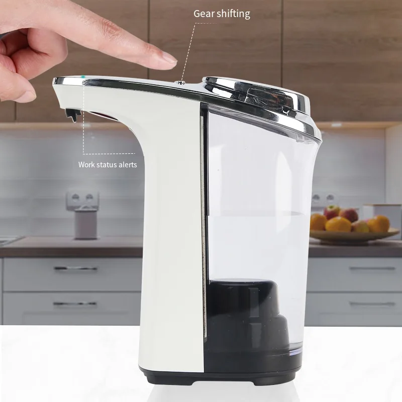 

480ML Automatic Soap Dispenser For Kitchen Bathroom 5-Speed Adjustable Dish Soap Dispenser High-Capacity