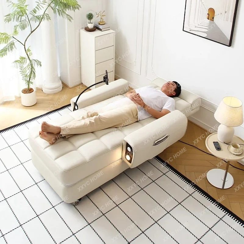 TT  High-end intelligent voice rhythm music decompression massage sofa bed electric reclining and sleeping relaxation recliner