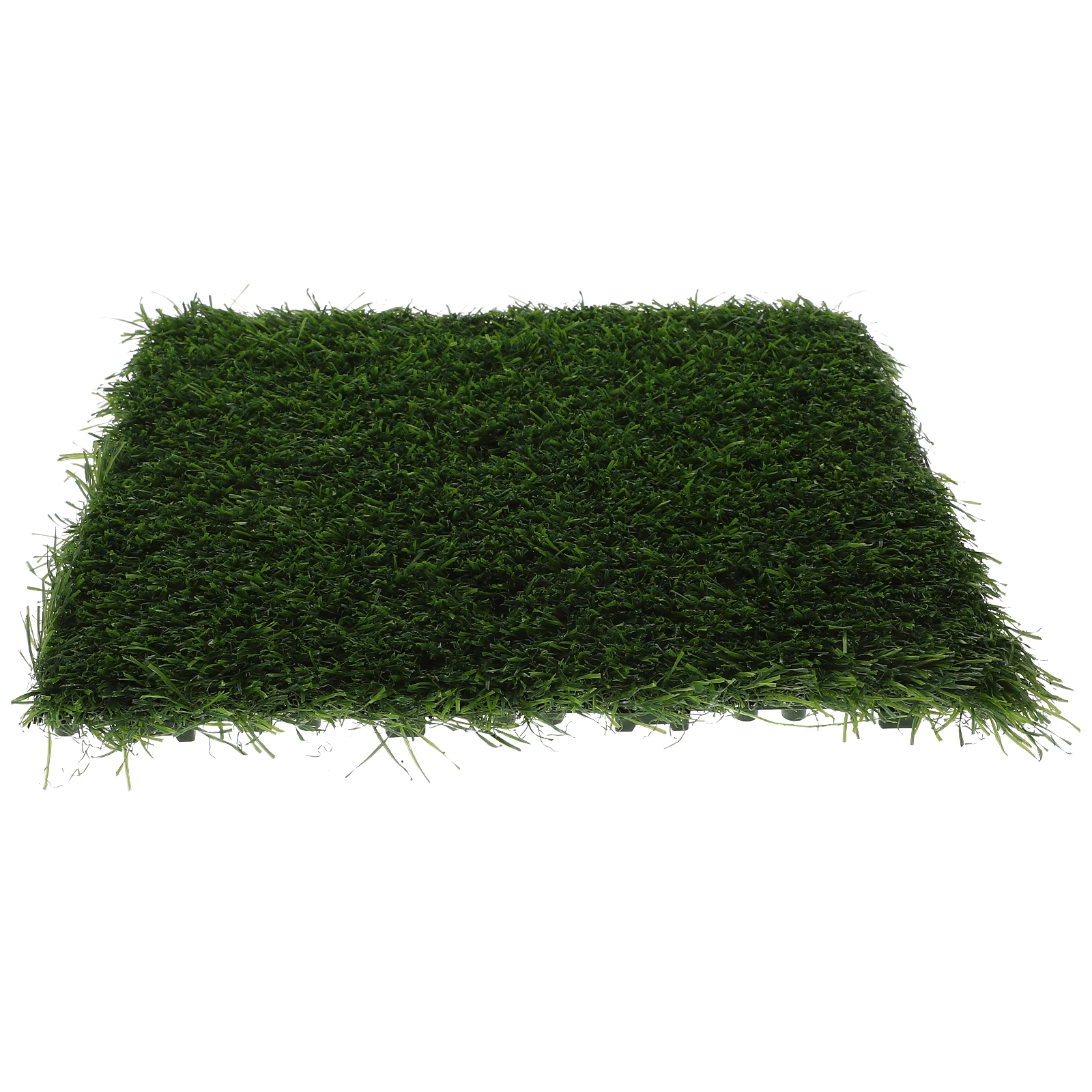 

Interlocking Artificial Grass Tiles For Patio Balcony Indoor Outdoor Decor Self-Draining Turf Pet Fake Green Turf
