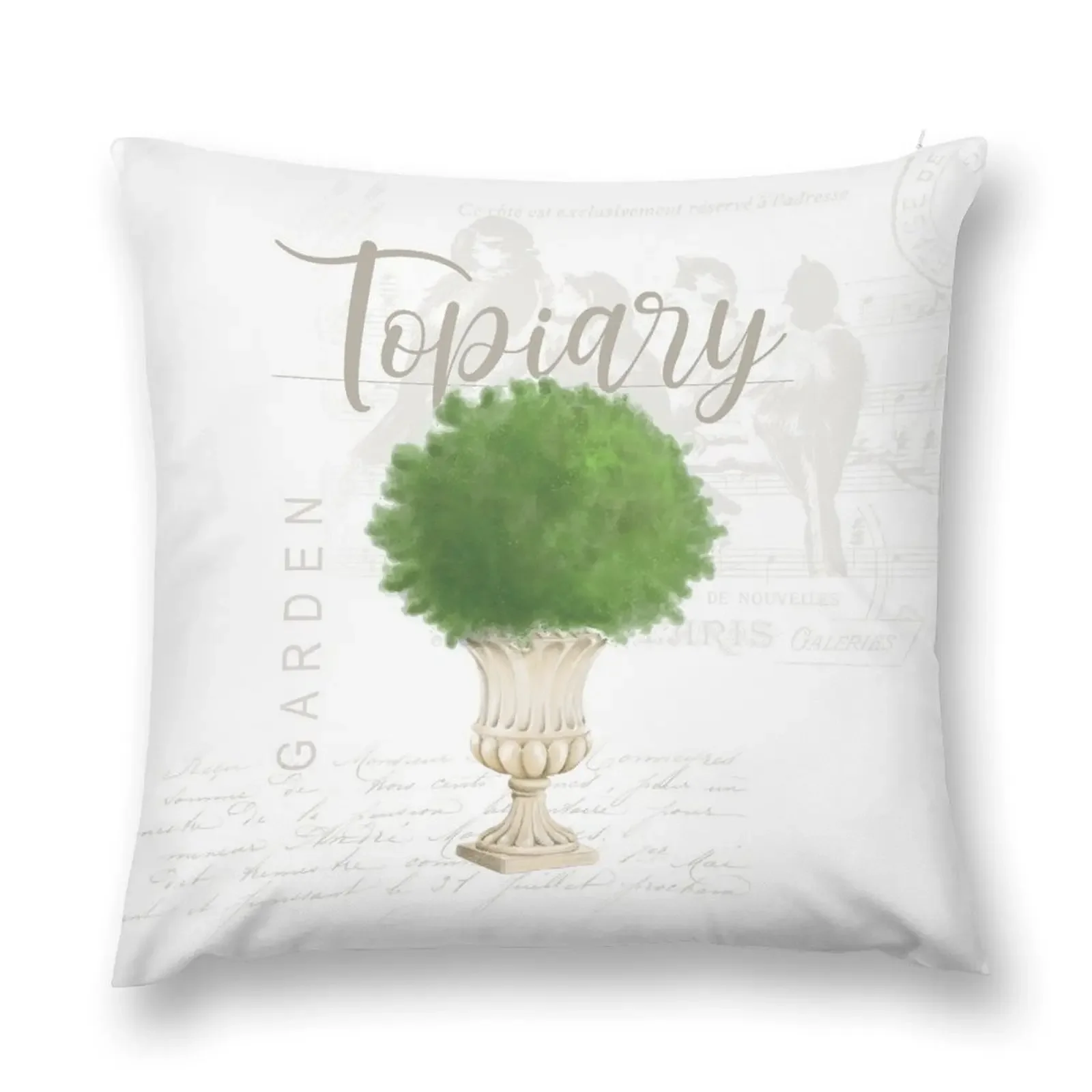 Topiary #2 Throw Pillow Sofa Cushions Covers Cushion Covers For Living Room Room decorating items Cushion Cover Set pillow