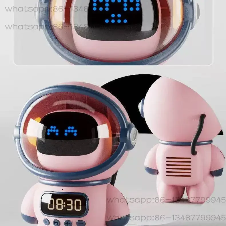AI Large Model Bluetooth Speaker TF Card Digital Alarm Clock Multi-Function Stereo Audio