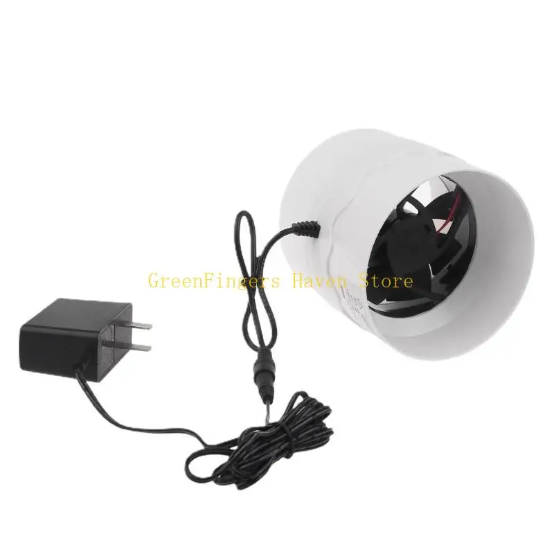 

F68D Inline Duct Fan Air Ventilator Pipe Ventilation Exhaust Fan Adjustable Extractor Bathroom Toilet Wall Fan