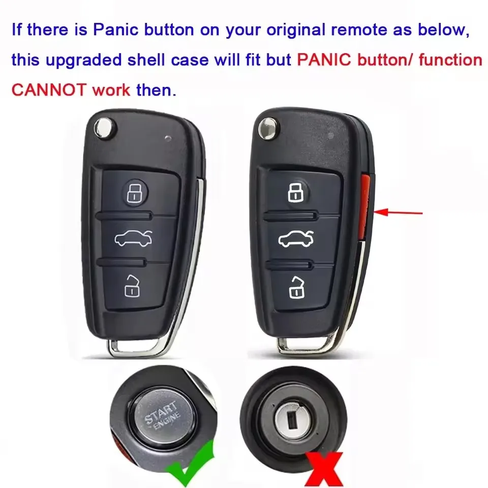 KEYDIY für Audi A1 A3 A4 A6 A8 Q2 Q3 Q5 Q7 R3 RS3 RS5 S1 TT 3 Taste Modifizierte Smart Remote Key Shell Fall Fob