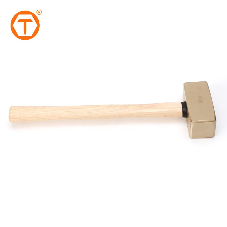 Non Sparking Tools German Type Sledge Hammer Head Explosion Proof Wooden Handle Hammer