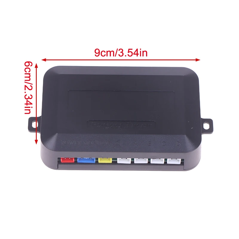 Kit de sensor de estacionamento para carro, 12v 22mm, universal, 4 sensores, campainha, radar de backup reverso, alerta de som, sistema de sonda indicadora