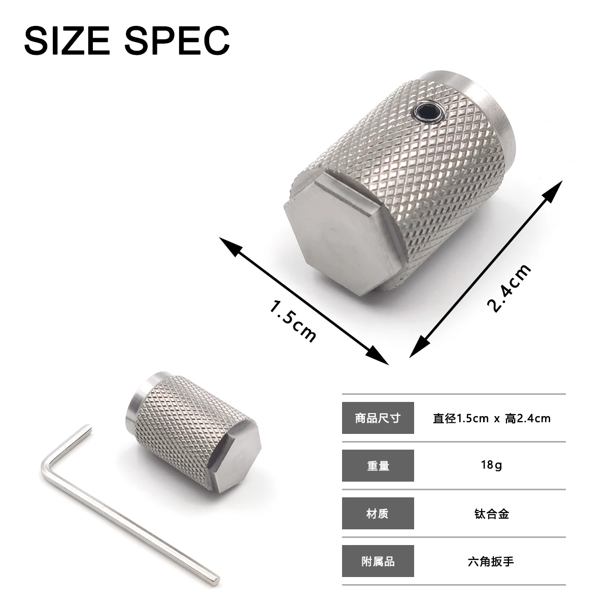 For SOTO ST310 ST340 Spider Stove with Aluminum Alloy Titanium Alloy Knob Accessories DIY Modification Blackening Style Camping