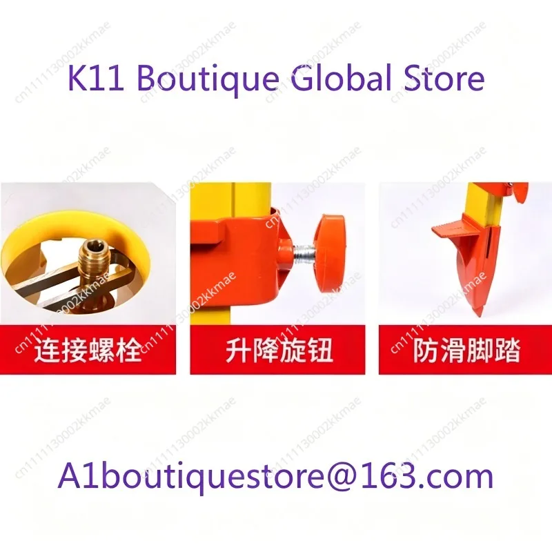 Total Station Theodolite Level Aluminum Alloy Wood Solid Wood Tripod Engineering Surveying and Mapping Anti-drop