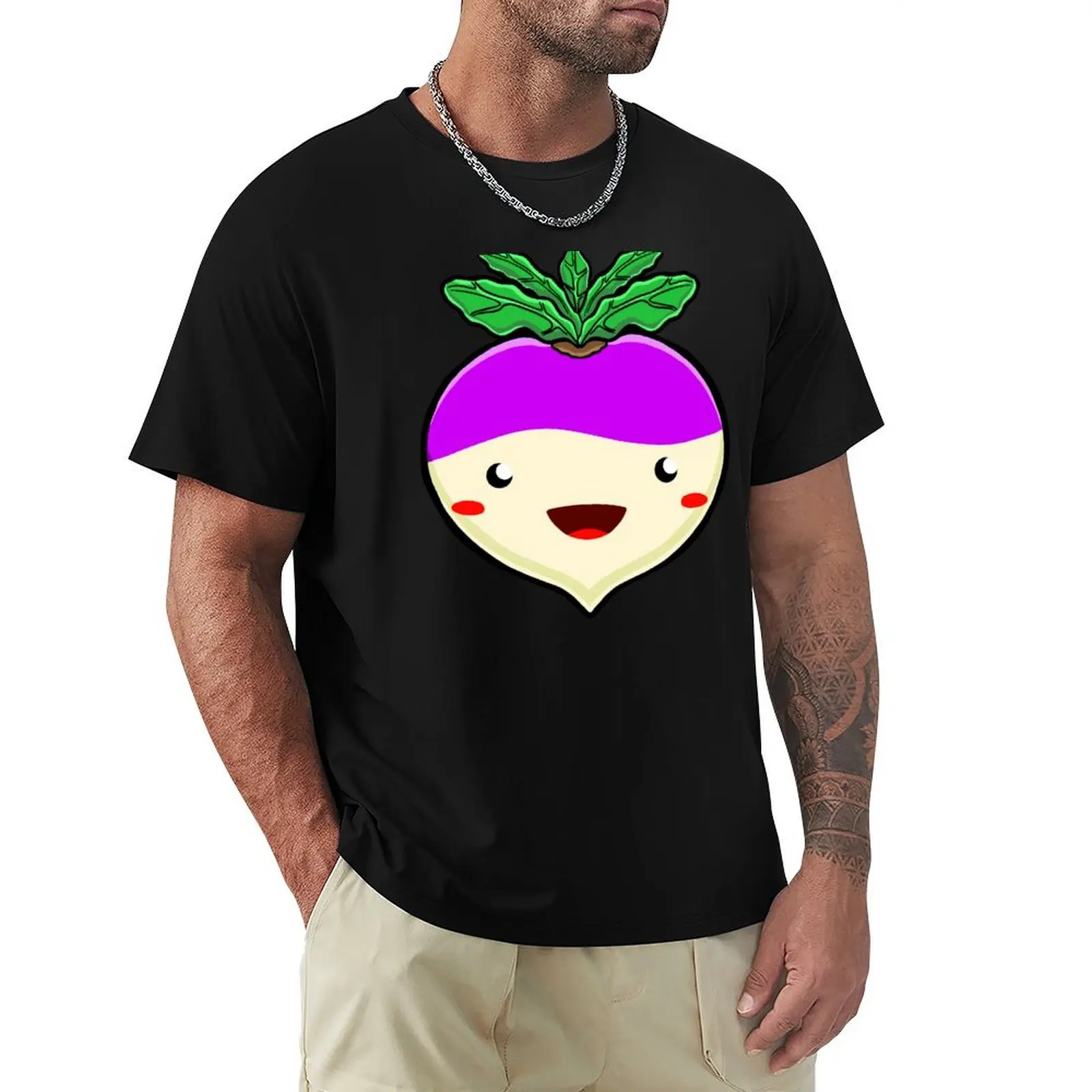 

happy turnip T-Shirt Big and Tall Solid Color T-Shirt