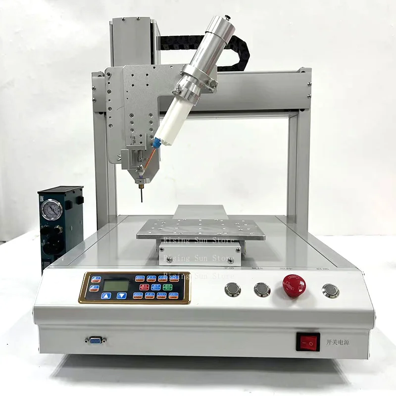 3-Axis double-station automatic desktop automatic dispensing machine 360-degree rotating axis dispensing machine