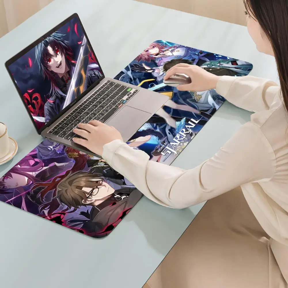 Honkai Star Rail Luxury Fashion Mouse Pad Large Anime DeskLuxury Desktop Cartoon Gaming Gamer Keyboard Office Computer Cushion