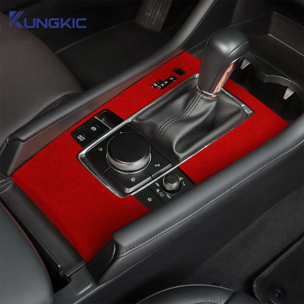 Top Suede Trim LHD RHD Sticker For Mazda 3 Axela 2019 2020 2021 2022 2023 2024 2025 Car Central Console Gear Shift Panel - Image 4