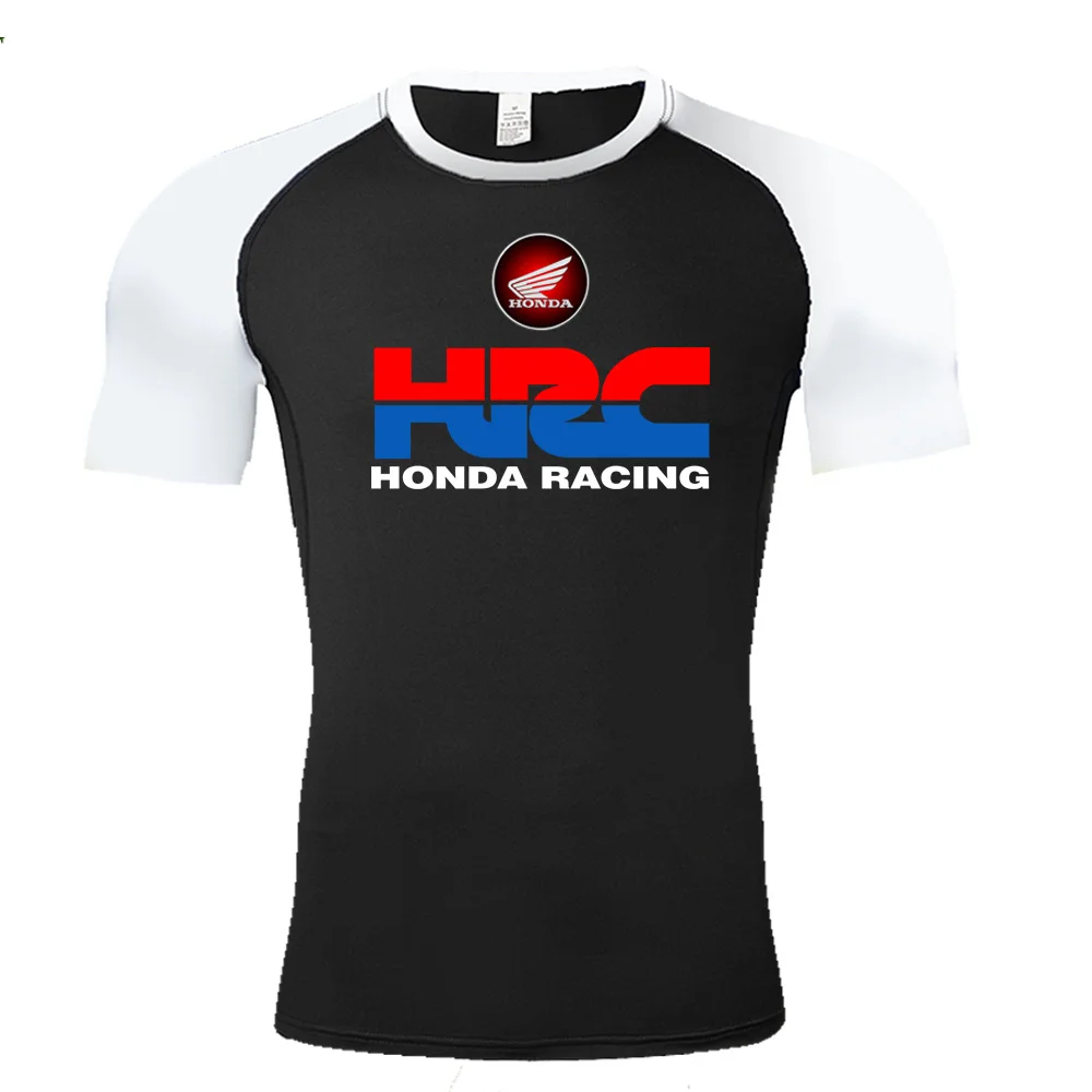 Honda Logo Men's Fitness Compressed Men's T-shirt Quick-Drying Top Car Logo Tight T-shirt Men's Sports Sweatshirt Training