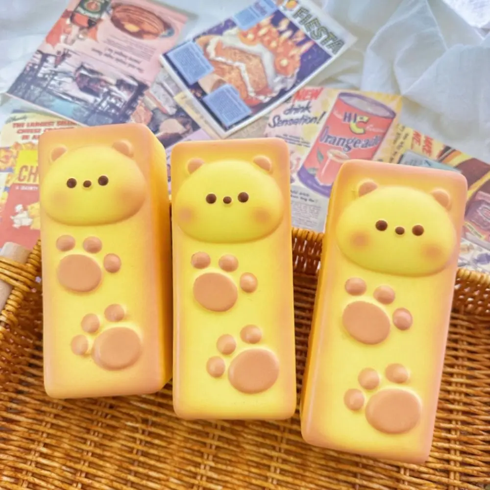 New Anti-stress Bear Paw Squeeze Toy Soft Slow Rebound Squishy Bear Bread Stress Relief Toy