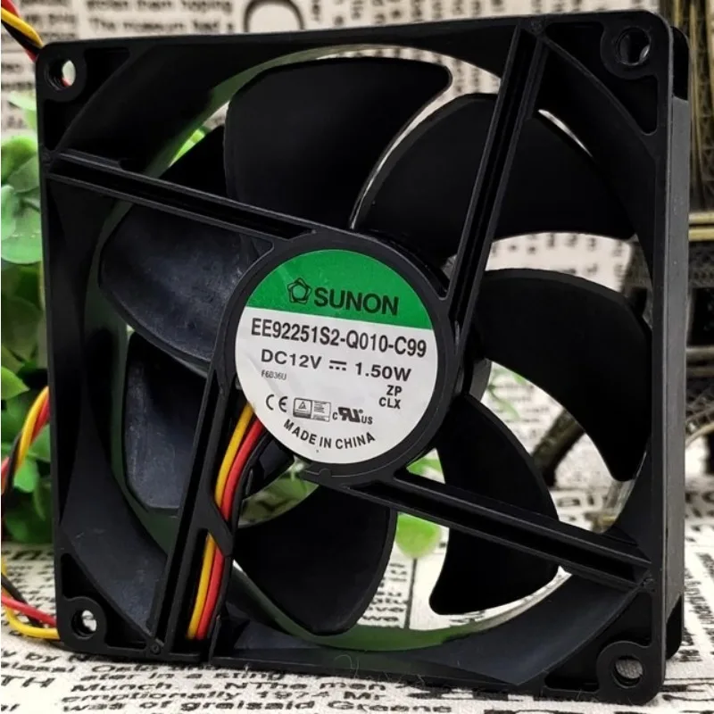 

New Cooler Fan for SUNON EE92251S2-Q010-C99 9025 12V 1.50W 9CM Fan 90*90*25mm