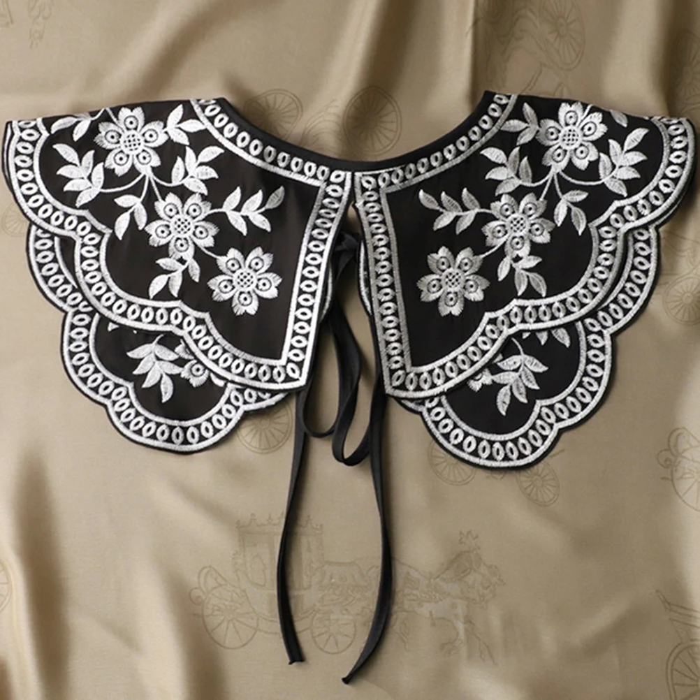 

1Pcs Decorative Shirt Collar Vintage Fake Collar Embellished Neckline Fashion Clothes Decoration for Women Vest Beach Suit