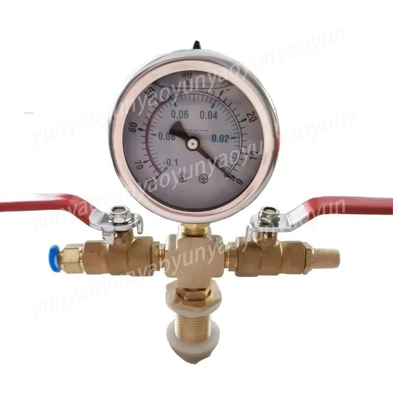 Special Pressure Gauge for Vacuum Defoaming Tank with Valve  Oil Pressure Gauge Group - 100 Billion Pa Negative Pressure Gauge