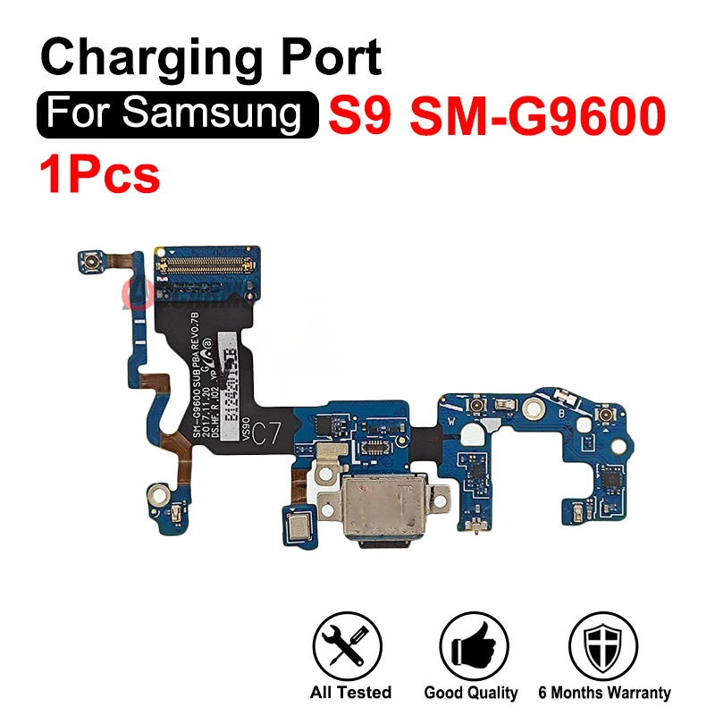 For Samsung Galaxy S9 SM-G9600 USB Charging Port Charger Dock Connector Flex Cable Repair Replacement Parts