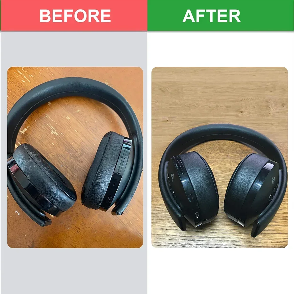 Almohadillas de CUHYA-0080 para Sony PlayStation Gold, auriculares inalámbricos para Gamer 2018, almohadillas para los oídos de repuesto para PS4, almohadillas para los oídos, copas acolchadas