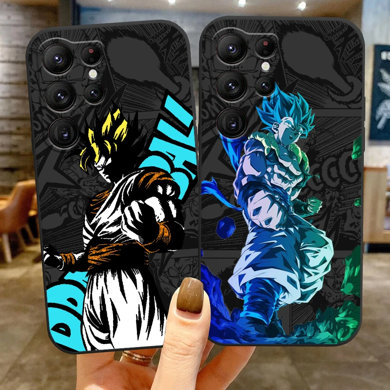 

D-Dragon Ball Anime Goku Cute For Samsung Galaxy S24 S23 S22 S21 S20 FE S10 S10E Plus Ultra Pro Lite 5G Black Cover Phone Case