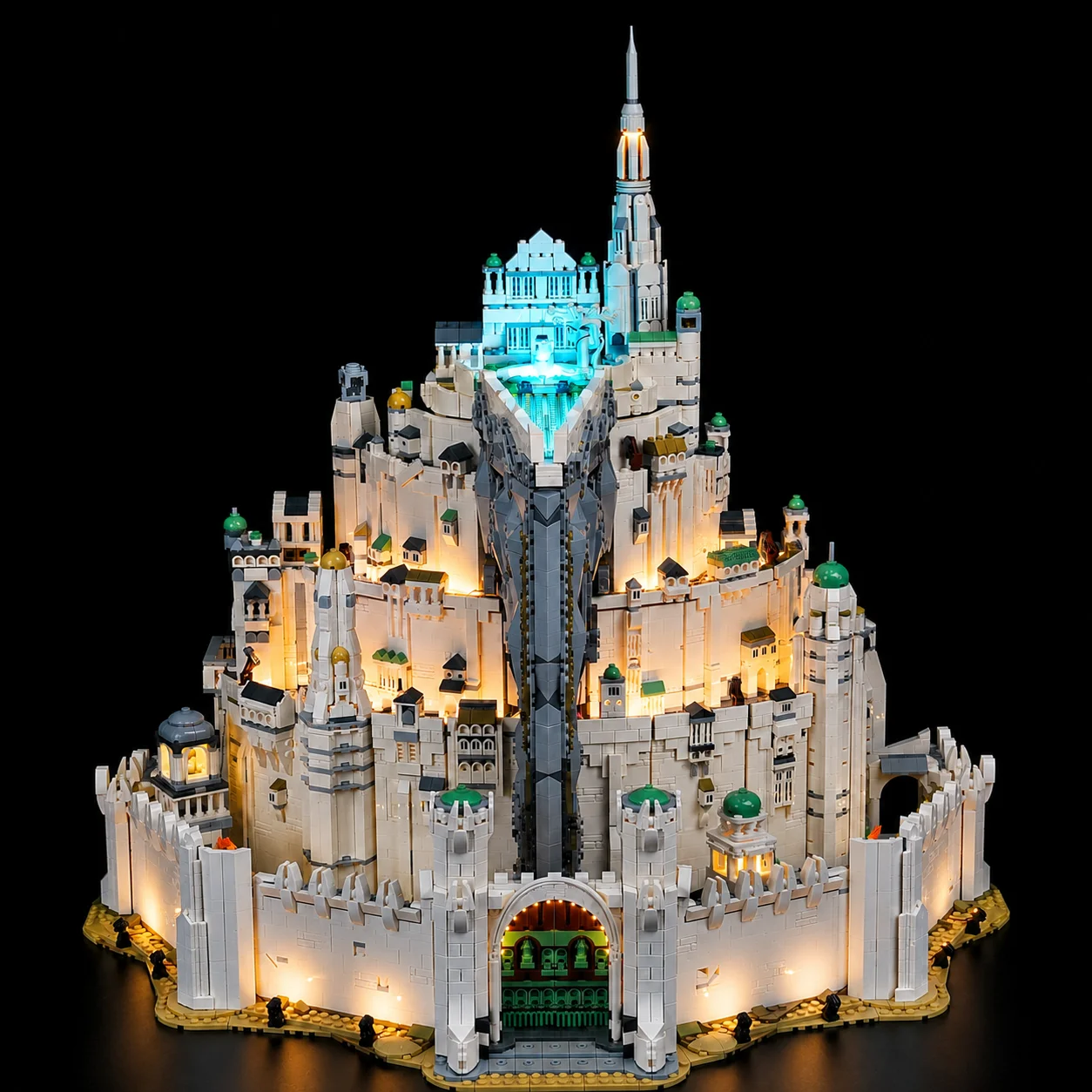 HPROSPER 5V LED-Licht (kein Modell) für LEGO 11377 Icons Der Herr der Ringe: Minas Tirith, dekorative Lichter mit Batteriekasten