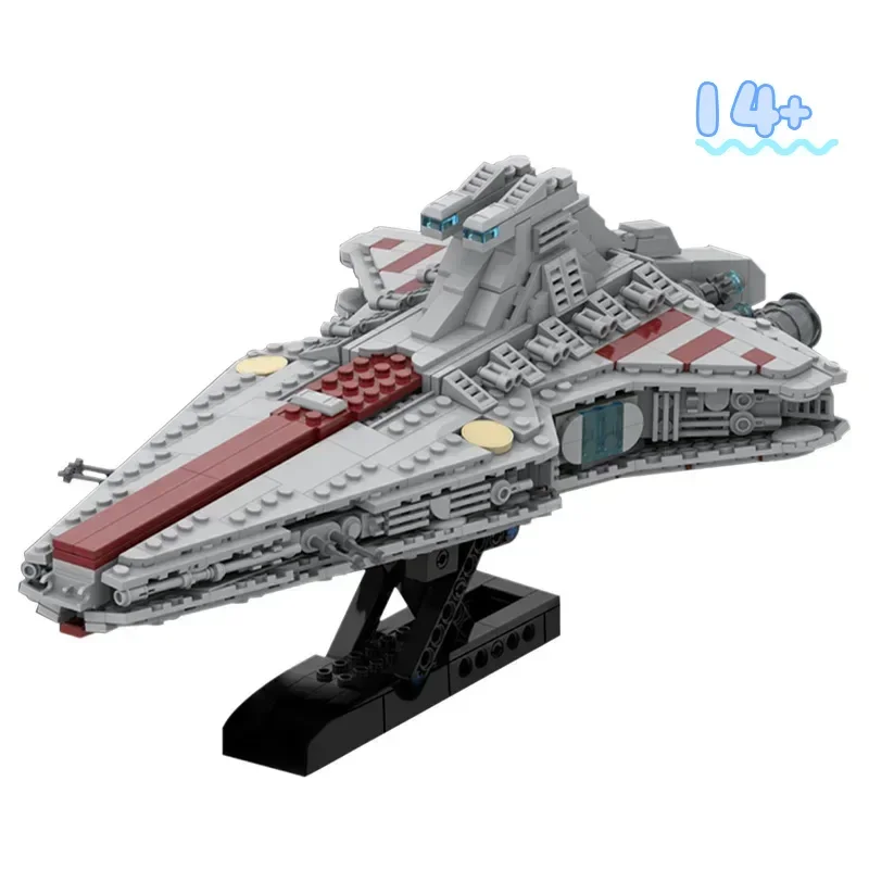 

Конструктор Disney 75441: Крейсер Республики Венатор (MOC) из серии «Звездные войны» с двойными мостами, в наличии