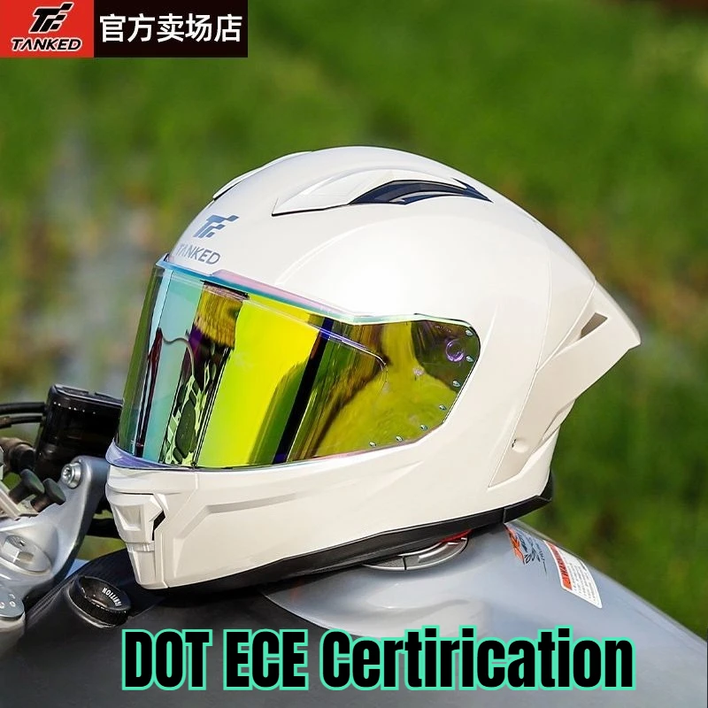 

New TANKED Motorcycle Sport Bike Helmets DOT ECE2206 Cosas Double D Street Capacete Moto Hemets For YAMAHA YZF-R3 R1