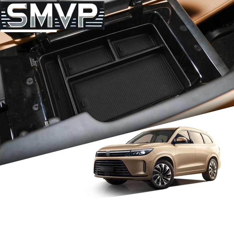 

Fit For New AITO M7 2024 Car Styling Center Console Organizer Storage Interior Armrest Storage Box Auto Modified Accessories