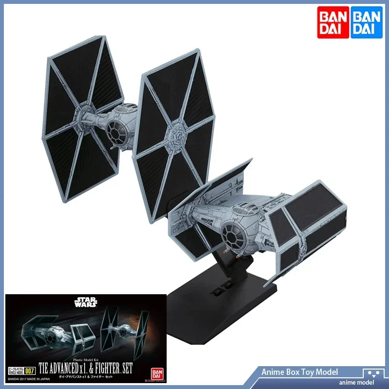 

Star Wars Bandai TIE ADVANCED FIGHTER SET Assembly model Figure Toy Gift Original Product