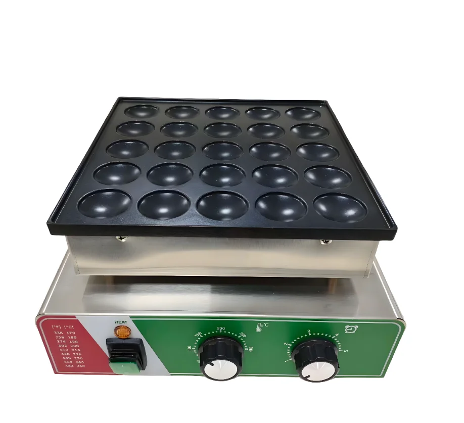 

Электрическая вафельница на 25 мини-отверстий, коммерческая, из нержавеющей стали, с антипригарным покрытием, для приготовления вафель и блинов