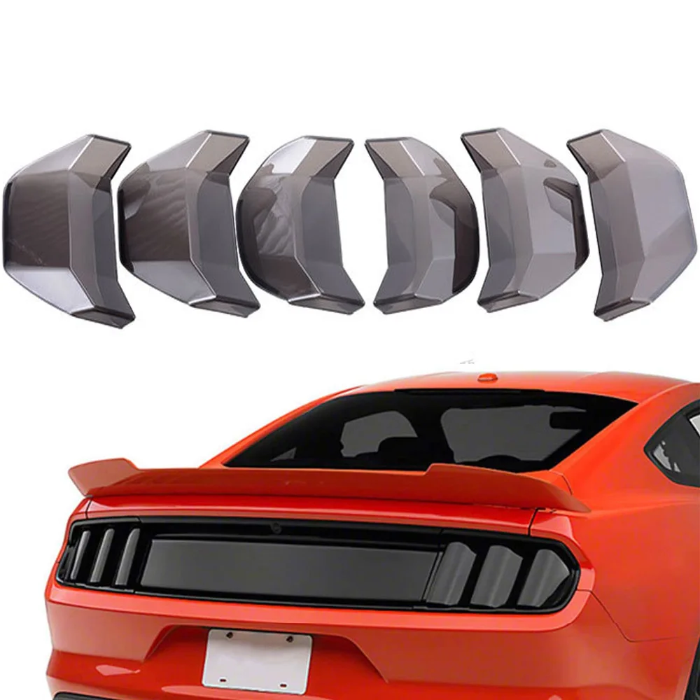 Car Tail Light Cover Rear Brake Lamp Lens Decoration Guard Sticker For Ford Mustang 2015-2017 2018-2023 Taillight Accessories