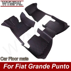 Custom Car Floor Mat For Fiat Grande Punto Bravo Egea Palio 2003 2005 2006 2008 2009 2012 2015 2022 Auto Interior Accessories