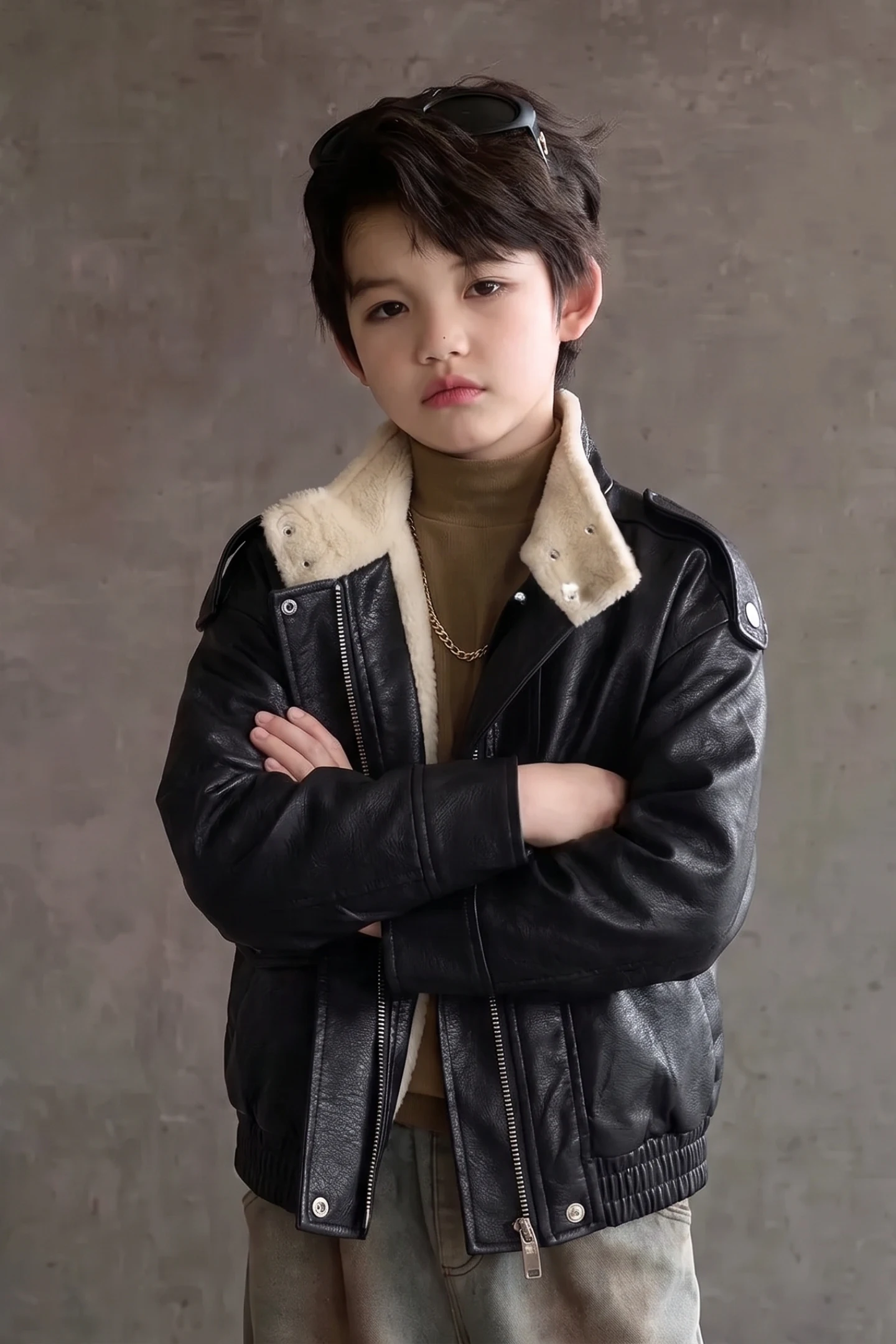 Boys Teen Faux Leather Bomber Jacket Warm Winter Casual Outerwear with Fleece Lining Trendy New Design Windproof Coat