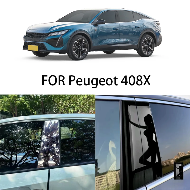 

FOR Peugeot 408X window trim center pillar sticker