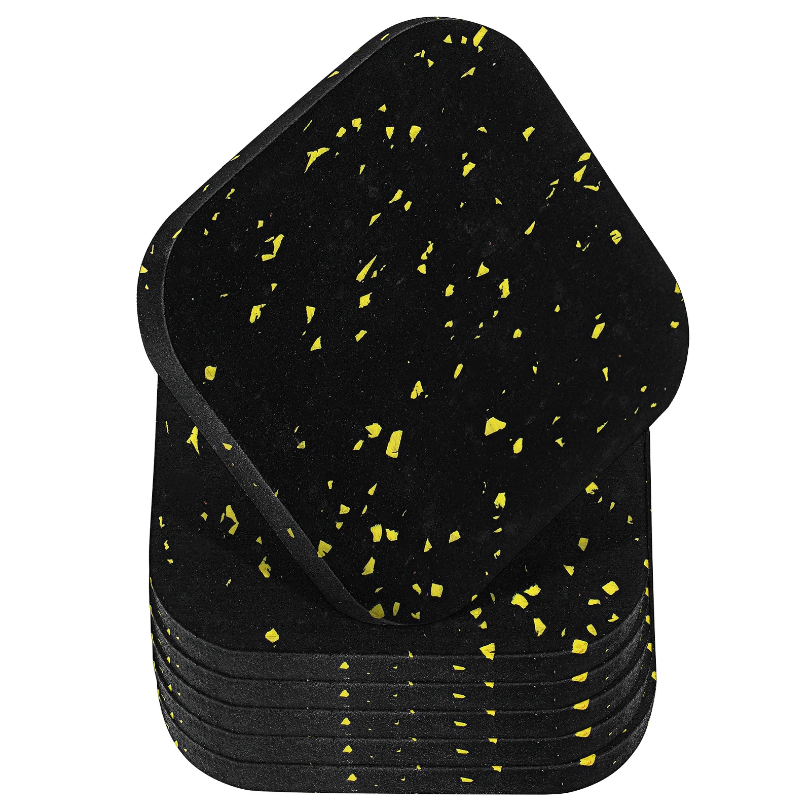 

6Pcs Fitness Mat Thick Rubber Anti-Vibration Pads for Treadmill Gym Equipment Floor Protection Noise Reduction Soundproof