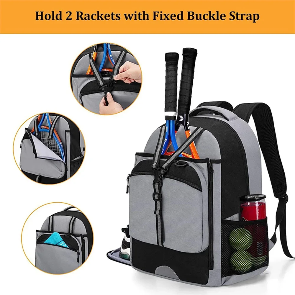 Large Capacity Men and Women Bag Tennis Backpack with Independent Ventilation Shoe Box Multi-functional Sports Shoulder Bag