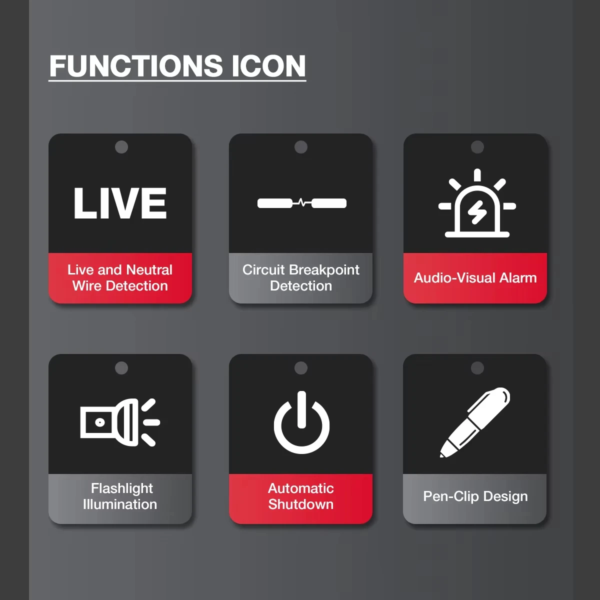 جهاز اختبار الجهد الكهربائي HABOTEST HT100 مع جهاز اختبار كهربائي مزدوج المدى AC 12V-1000V/48V-1000V مع شاشة LCD إنذار الجرس