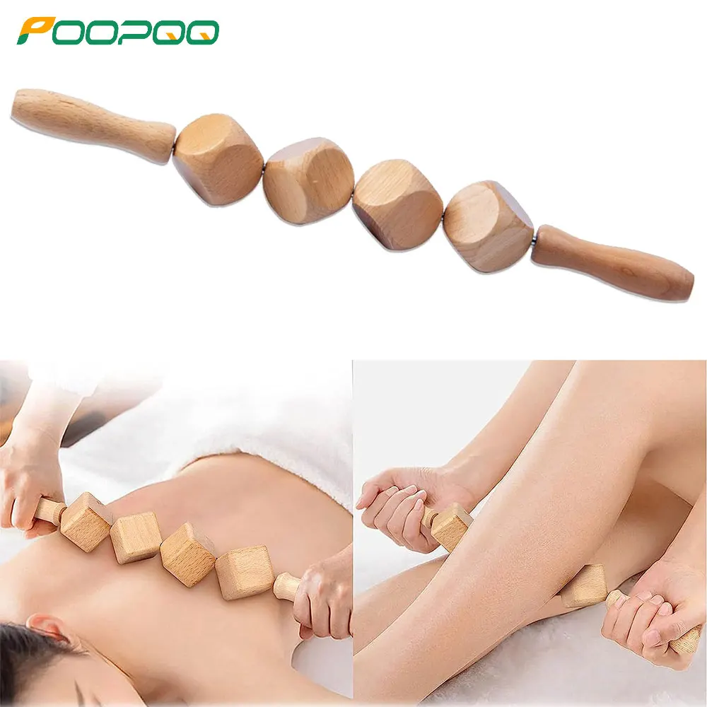 

Wooden Massage Roller, Body Roller for Cellulite, Cellulite Roller for Pain Relief, Wooden Massage Tool for Sore Muscle Recovery