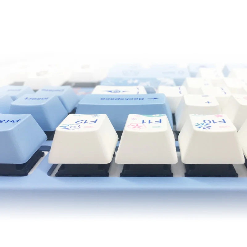 Imagem -05 - Yeston Sakura x Varmilo Co-branded 87key Sakura Hitomi Teclado Mecânico de Edição Limitada