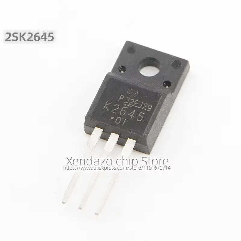 10pcs/lot 2SK2645 K2645 TO-220F package Original genuine MOS field-effect transistor