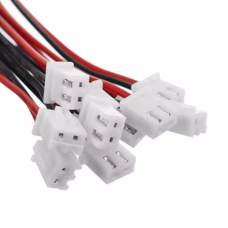 50 סט ~ 10 סט 2 פינים מיני מיקרו JST XH2.54mm 24AWG מחבר תקע עם חוטי 150mm