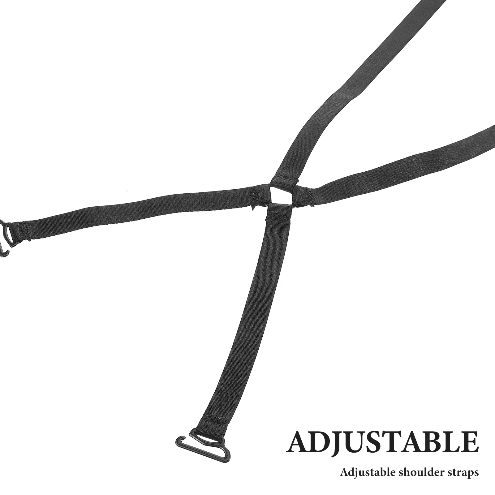 สายเสื้อชั้นในแบบไขว้หลังปรับได้ สายคล้องไหล่แบบยืดได้สำหรับผู้หญิง ใช้กับชุดเดรส ชุดชั้นใน สายเสื้อชั้นในแบบตกแต่ง สายเสื้อชั้นในแบบเปลี่ยนได้ แฟชั่น